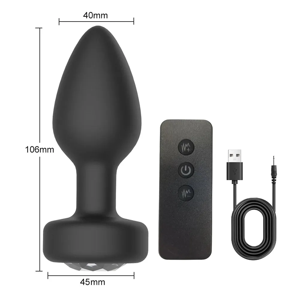 Wireless Anal Vibrator: 10-Mode Silicone Prostate & Butt Plug Massager