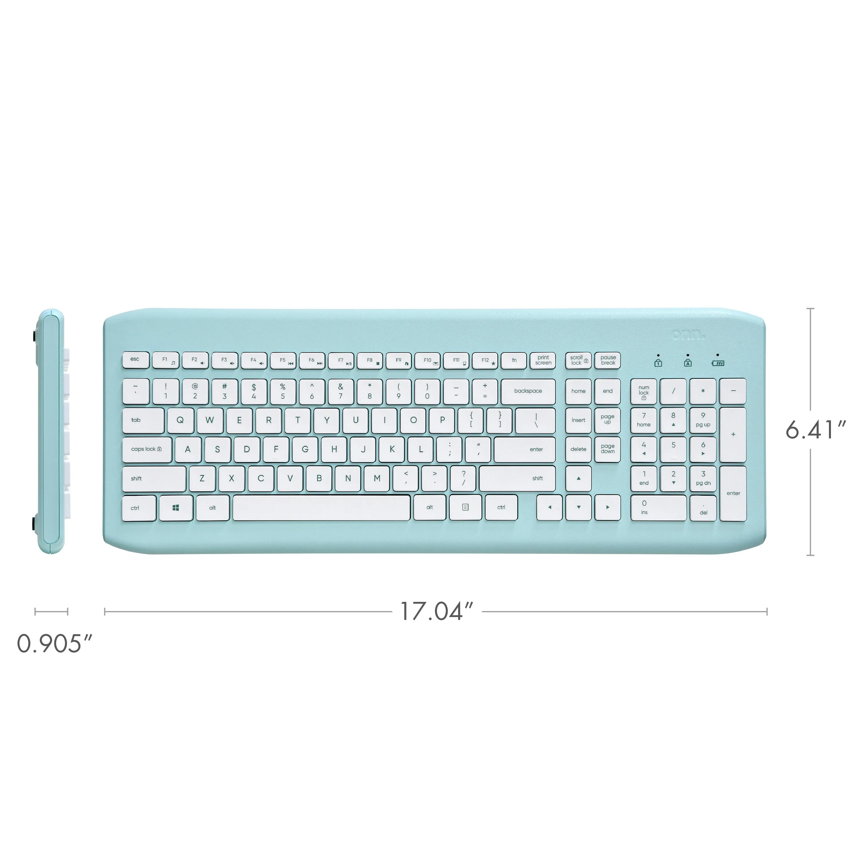 Wireless Keyboard and Compact Mouse with Dual-Connectivity