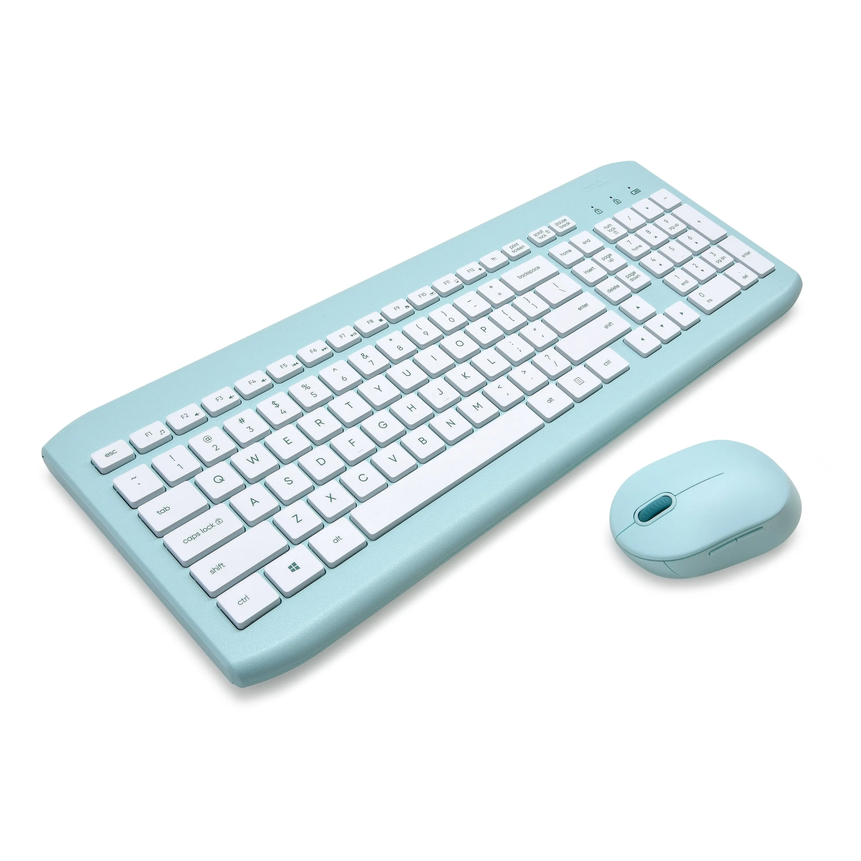 Wireless Keyboard and Compact Mouse with Dual-Connectivity