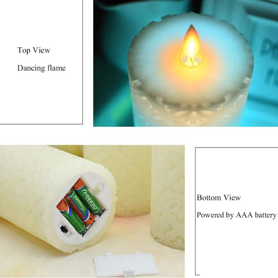 Wireless Remote Led Candle Flame Led Light