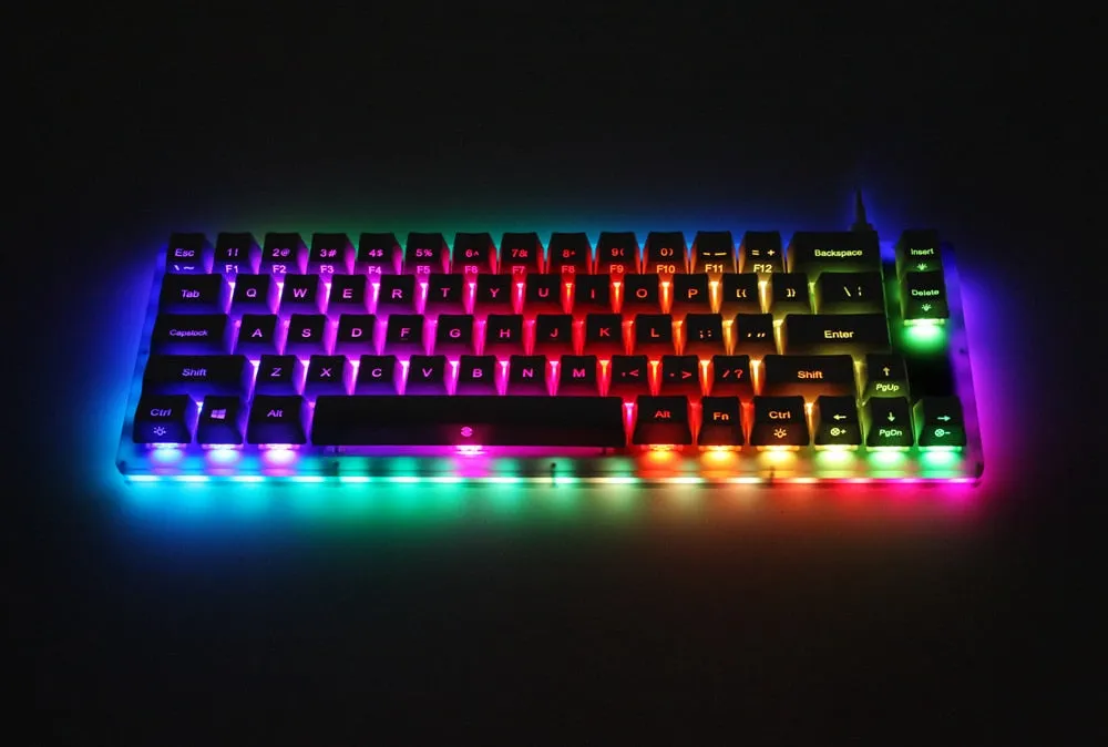 Womier 66 key hot swappable full RGB Custom Mechanical Keyboard