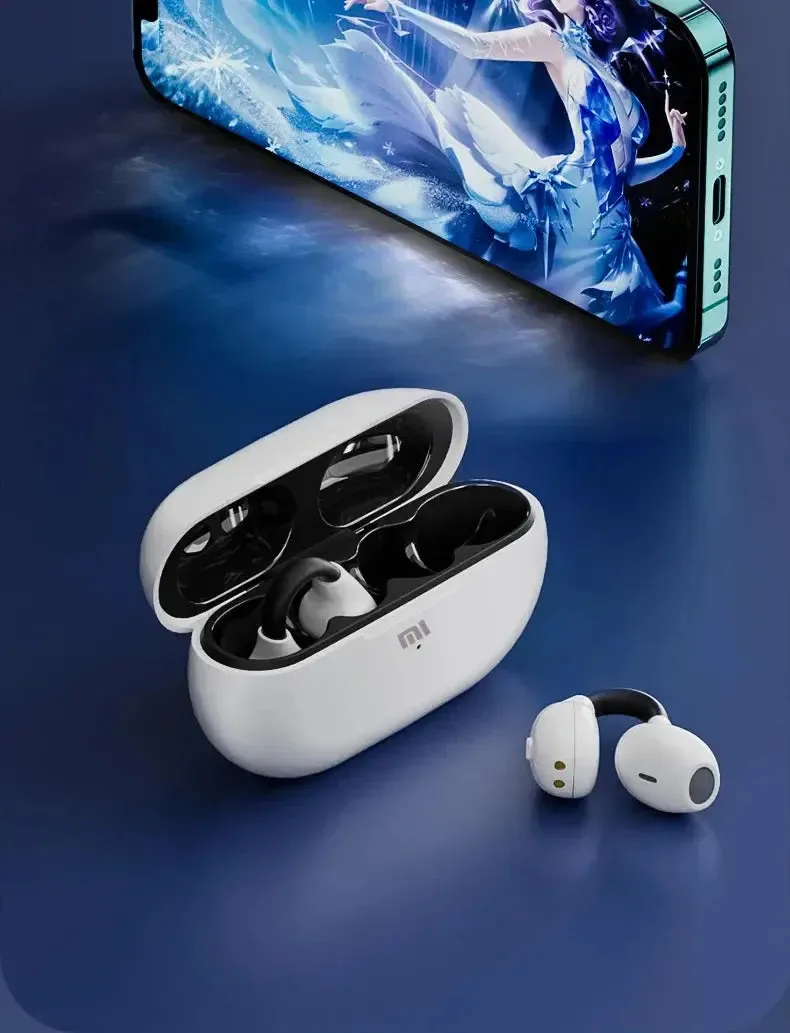 Xiaomi Wireless Earphones Ear Clip Bluetooth5.3 Headphones Earring Sports Bone Conduction Earbuds Waterproof Headset with Mic