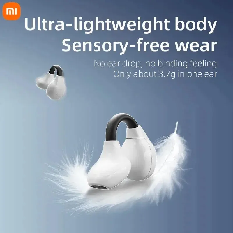 Xiaomi Wireless Earphones Ear Clip Bluetooth5.3 Headphones Earring Sports Bone Conduction Earbuds Waterproof Headset with Mic