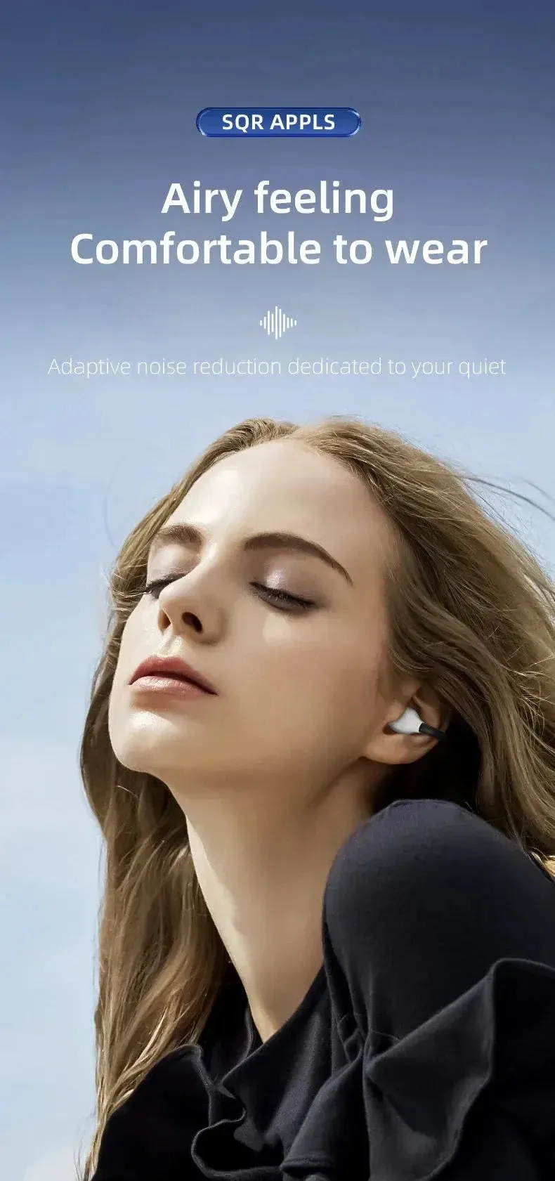 Xiaomi Wireless Earphones Ear Clip Bluetooth5.3 Headphones Earring Sports Bone Conduction Earbuds Waterproof Headset with Mic