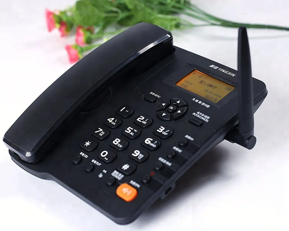 YINGXIN AH0008-Wireless Landline landline wireless phone GSM Recording phone with external antenna