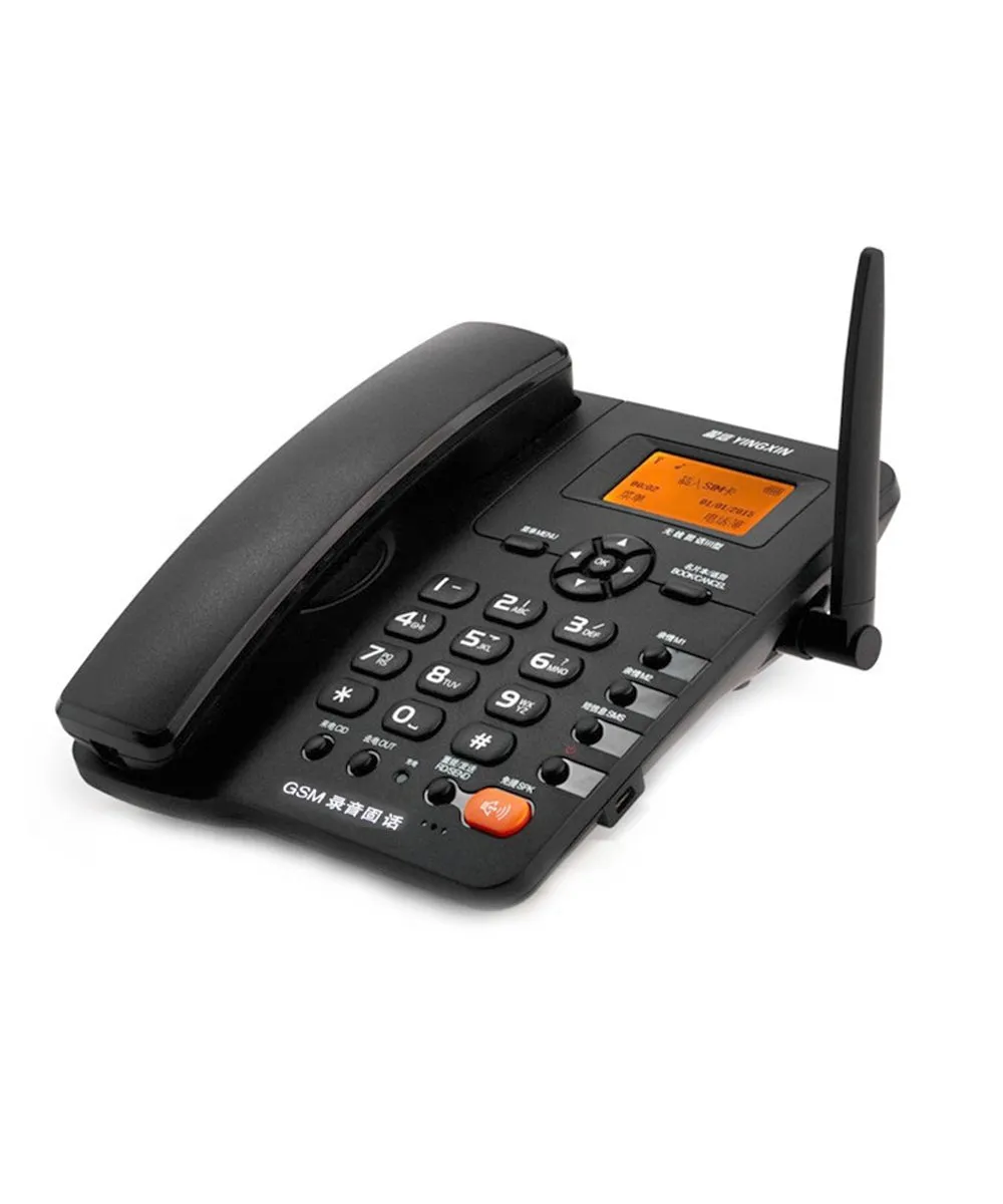 YINGXIN AH0008-Wireless Landline landline wireless phone GSM Recording phone with external antenna