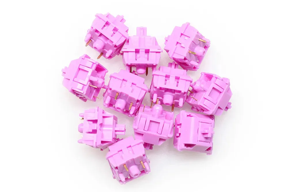 YOK BSun Begonia Switch RGB SMD Linear Switch For Mechanical keyboard 40g 50g Purple POM 80M Asiatic apple Switch