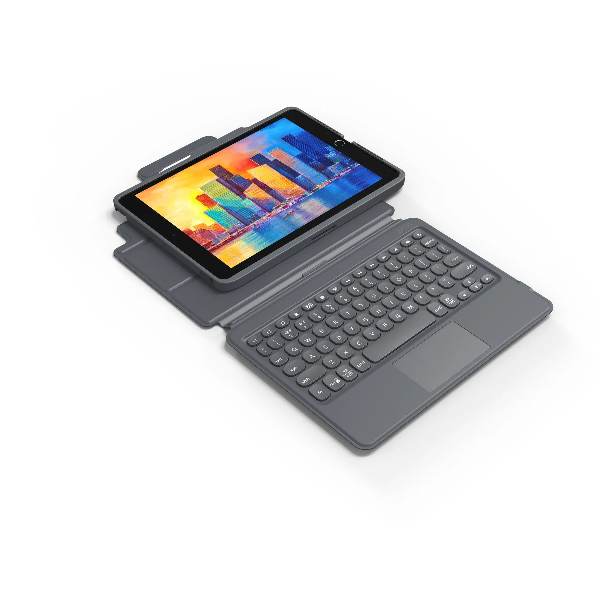 ZAGG Keyboard Pro Keys with Trackpad-Apple-iPad 10.2-Black/Gray-UK