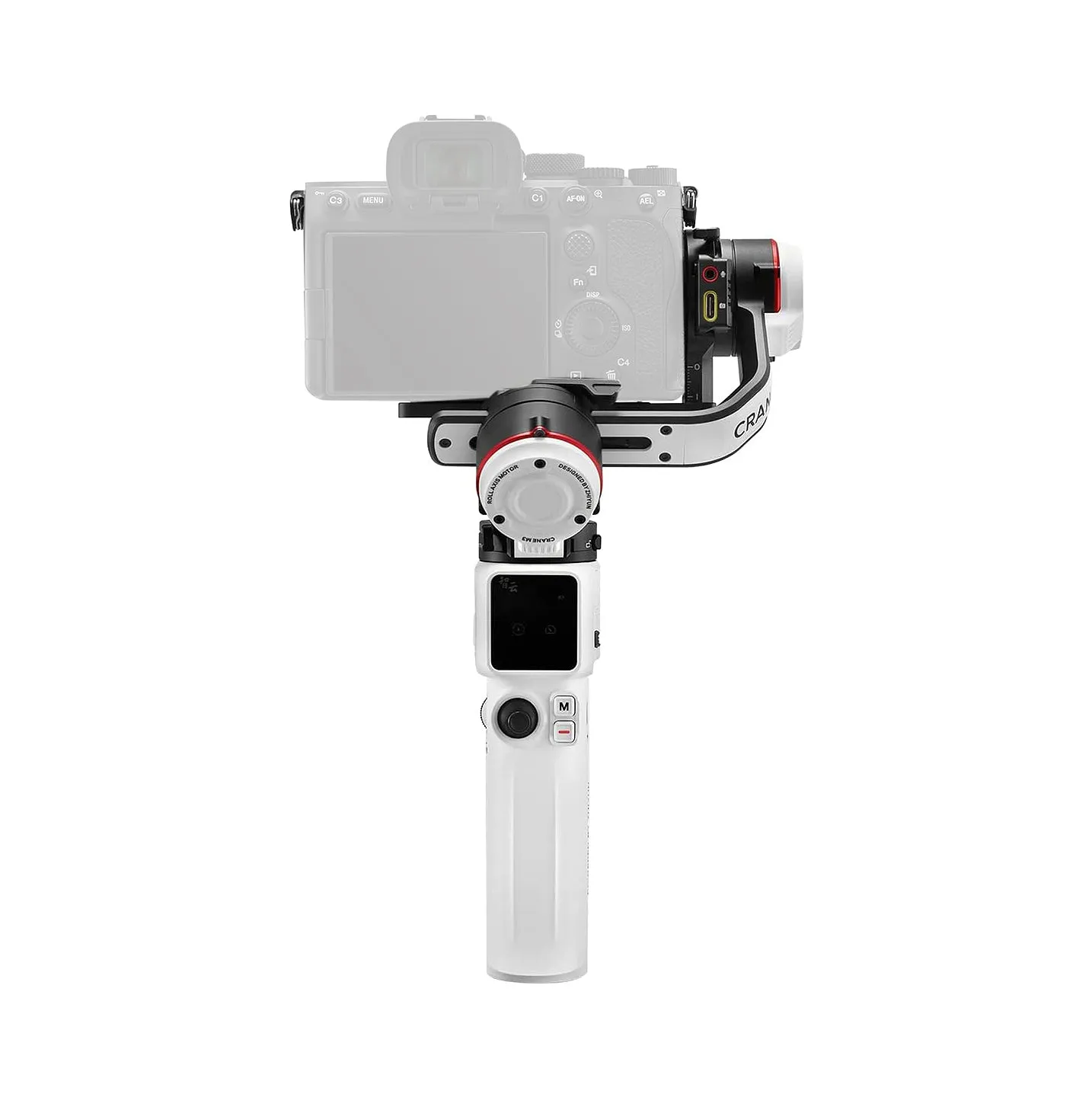 Zhiyun Crane M3 Camera 3-Axis Gimbal Stabilizer Kit with Built-in Bi-Color LED Fill Light, Tripod, 8 hrs Battery Life, Quick Release 4.0 System, 1.22" OLED Touch Display, 6.55mm Microphone Audio Port for iPhone & Android Phone