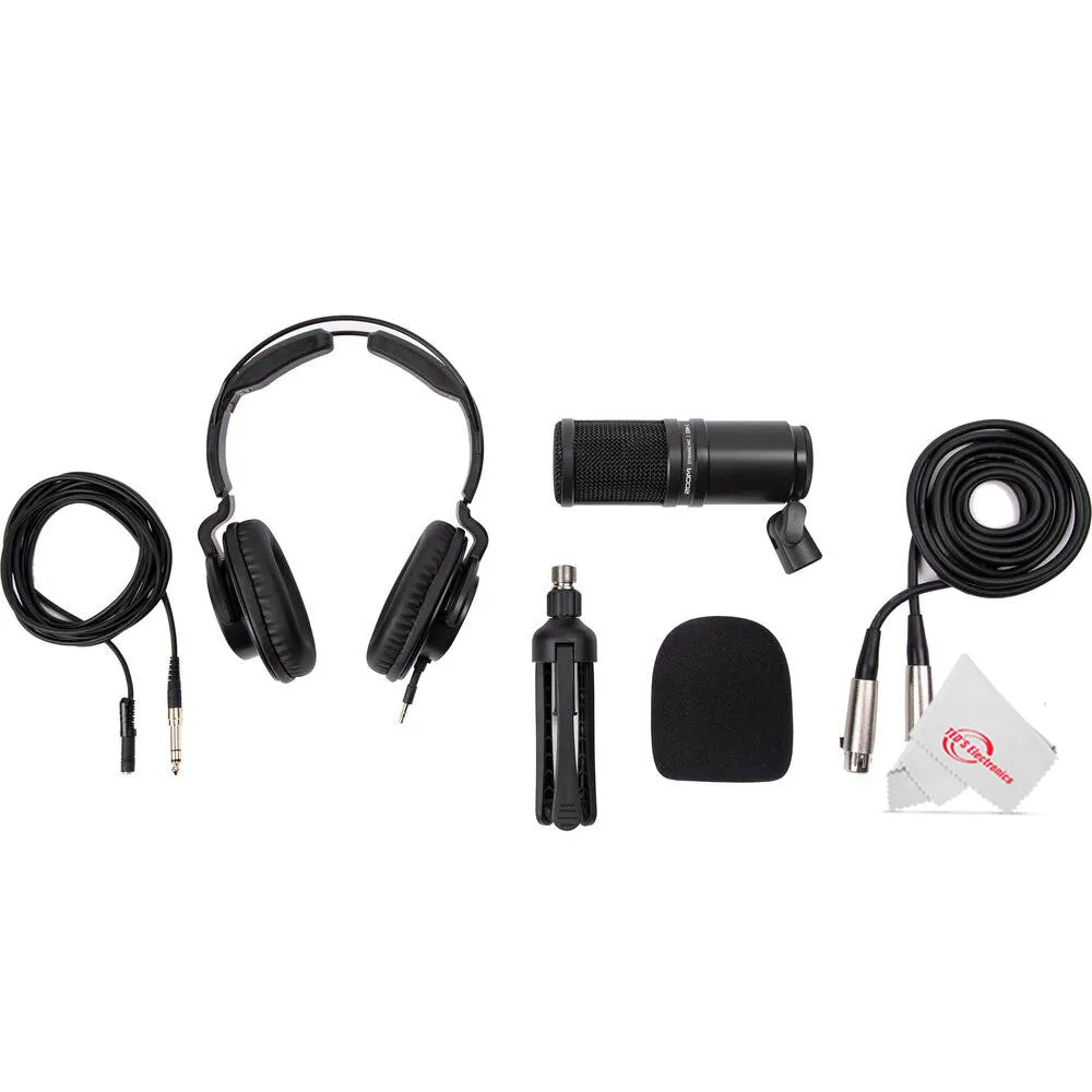 Zoom R20 Portable Multitrack Recorder    Zoom ZDM-1 Podcast Mic Pack Accessory Bundle