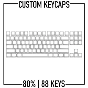 Zoom TKL Custom Keycaps Set | PBT Keycaps ( ANSI | 88 Keys )